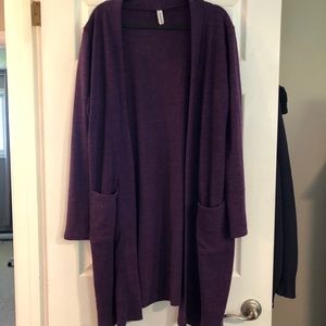 Beautiful Long Purple Sweater